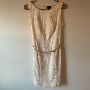 Cream colored dress with beautiful detail